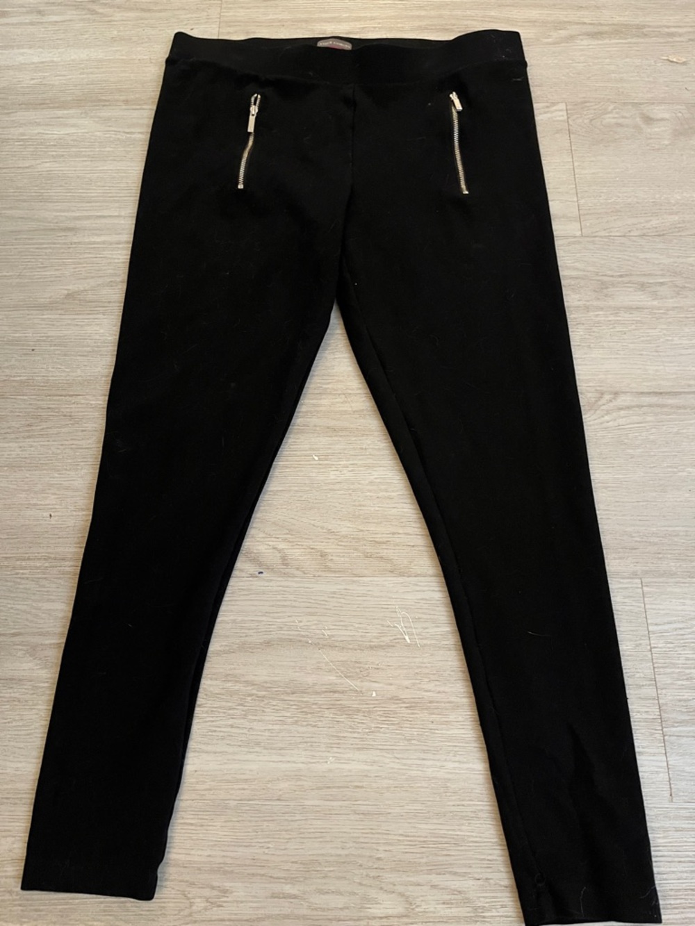 Vince Camuto Black Slim Fit Zip Pocket Pants Medium